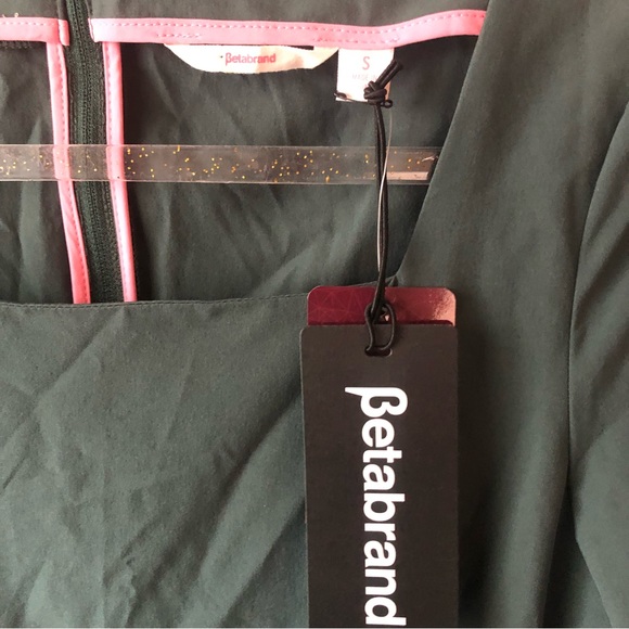 NWT Betabrand Dress Green Elixir Green Pinup Vintage size Small - Picture 7 of 11